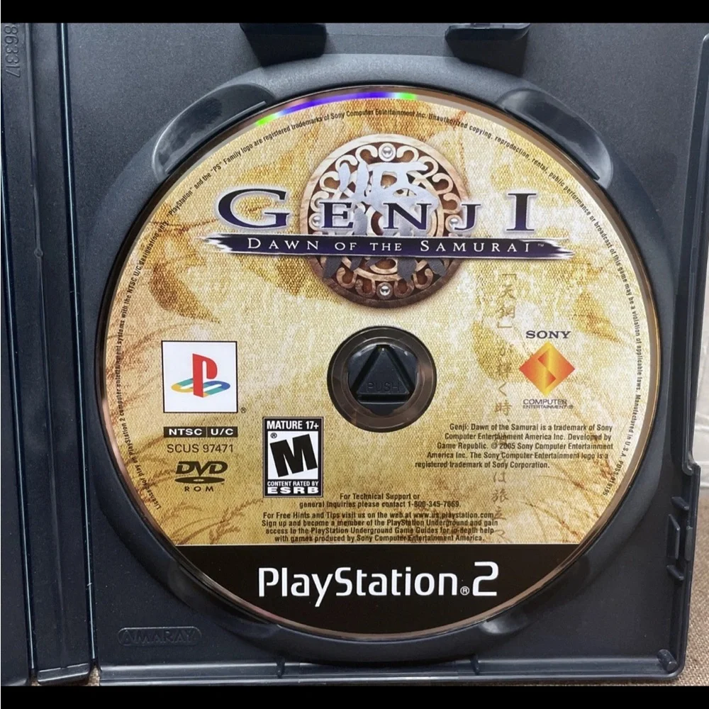 Excellent Disc Genji: Dawn of the Samurai Sony PlayStation 2 PS2 2005 No Manual